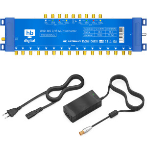 Multischalter SAT hb-digital UHD-MS 9/16 bis zu 16...