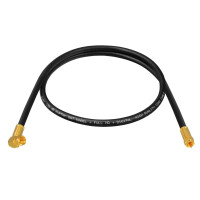 3m SAT connection cable 135dB 5 way shielded pure copper with compression plugs Normal and Angle BLACK