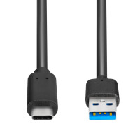 0.5 m USB 3.2 cable USB A plug to USB C plug up to 5 Gbit data transfer rate