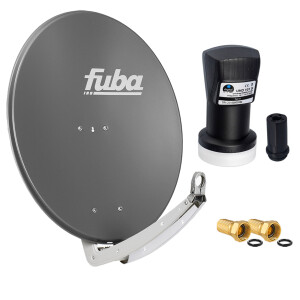 Sat Anlage SET Satellitenschüssel Fuba DAA 780 78cm Aluminium anthrazit mit LNB Single hb-digital UHD 101S