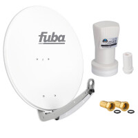 Sat Anlage SET Satellitenschüssel Fuba DAA 780 78cm Aluminium weiß mit LNB Single hb-digital UHD 101 W