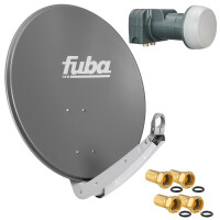 Système satellite SET antenne parabolique Fuba DAA 650 65cm anthracite avec LNB Twin Fuba DEK 217