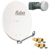 Satellite System SET Satellite dish Fuba DAL 800 80cm white with LNB Twin Fuba DEK 217