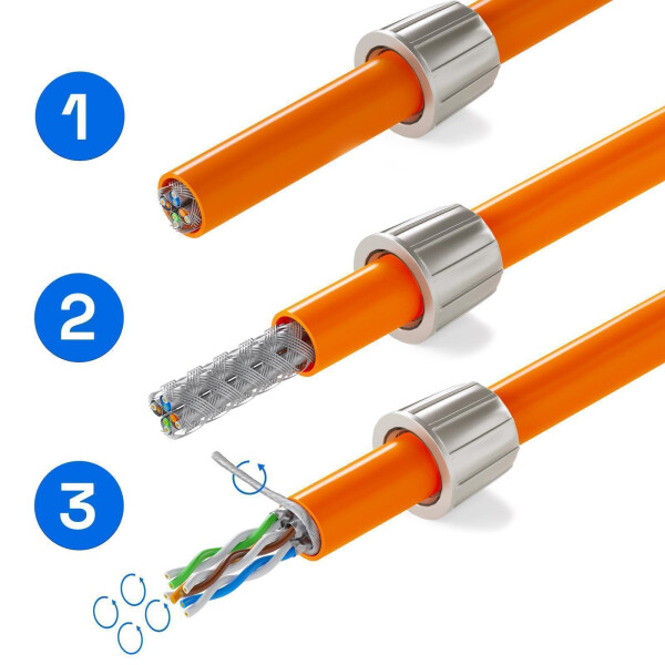 10 x Kabel-Schnellverbinder, für 2 Kabel Pressverbinder
