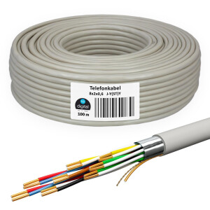 100 m Telephone cable type J-Y(ST)Y Telephone cable 8x2x0,6