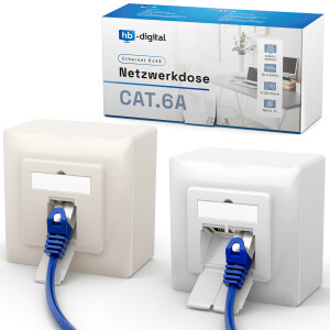 Netzwerkdose CAT 6a 9003 / 9010 1 / 2 RJ45 zur Auswahl