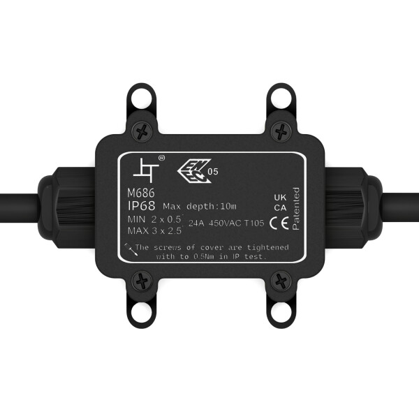 Schuko Plug NV48L IP54 black/red , 4,69 €