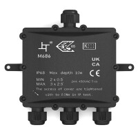 Junction box waterproof IP68 4 gang installation box