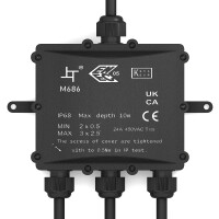 Junction box waterproof IP68 4 gang installation box