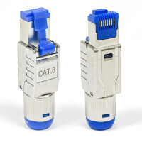 Connecteur réseau RJ45 CAT 8 avec support PoE