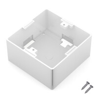 Surface-mounted housing for data socket Keystone network socket signal white RAL 9003