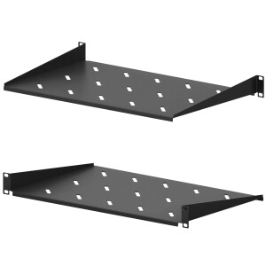 1U Shelf for 19-inch Network Cabinet 270 mm black