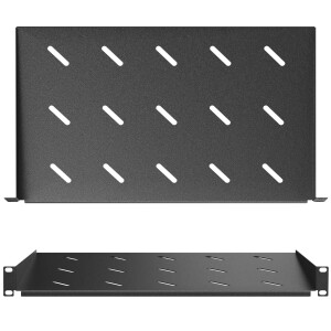 1U Shelf for 19-inch Network Cabinet 270 mm black