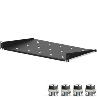 1U Shelf for 19-inch Network Cabinet 270 mm black