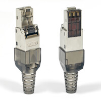 RJ45 Stecker Netzwerkstecker CAT 6a LSA Feldanschlussstecker mit PoE Unterstützung