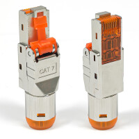 RJ45 Connector CAT 7 Network Cable Connector with PoE Support