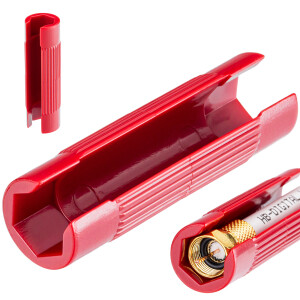F-mounting spanner for F-connector red