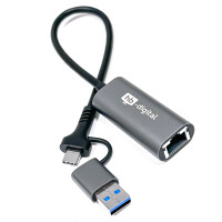 Adaptateur USB-C vers Ethernet avec USB 3.0