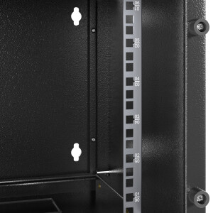 Network cabinet 10 inch 9U wall-mounted housing black