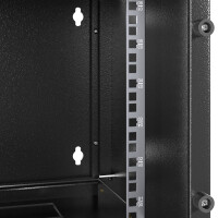 Network cabinet 10 inch 9U wall-mounted housing black