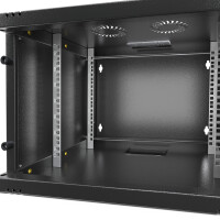 Network cabinet 19 inch 7U wall-mounted housing black