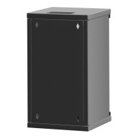 Network cabinet 10 inch 12U wall-mounted housing black