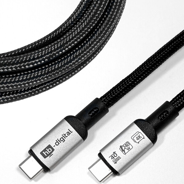 0.5m USB-C cable USB-4 data cable 40Gbps charging cable 240W