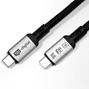 1m USB-C Kabel USB-4 Datenkabel 40Gbps Ladekabel 240W