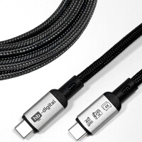 1m USB-C cable USB-4 data cable 40Gbps charging cable 240W