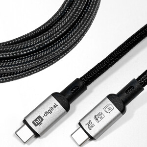 2m USB-C cable USB-4 data cable 20Gbps charging cable 240W