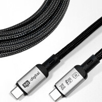 2m USB-C Kabel USB-4 Datenkabel 20Gbps Ladekabel 240W