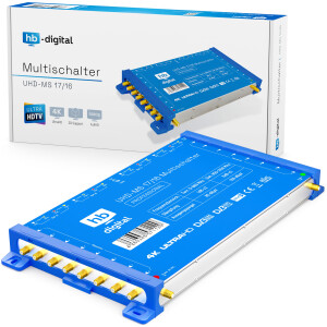 Multischalter SAT hb-digital UHD-MS 17/16 bis zu 16...
