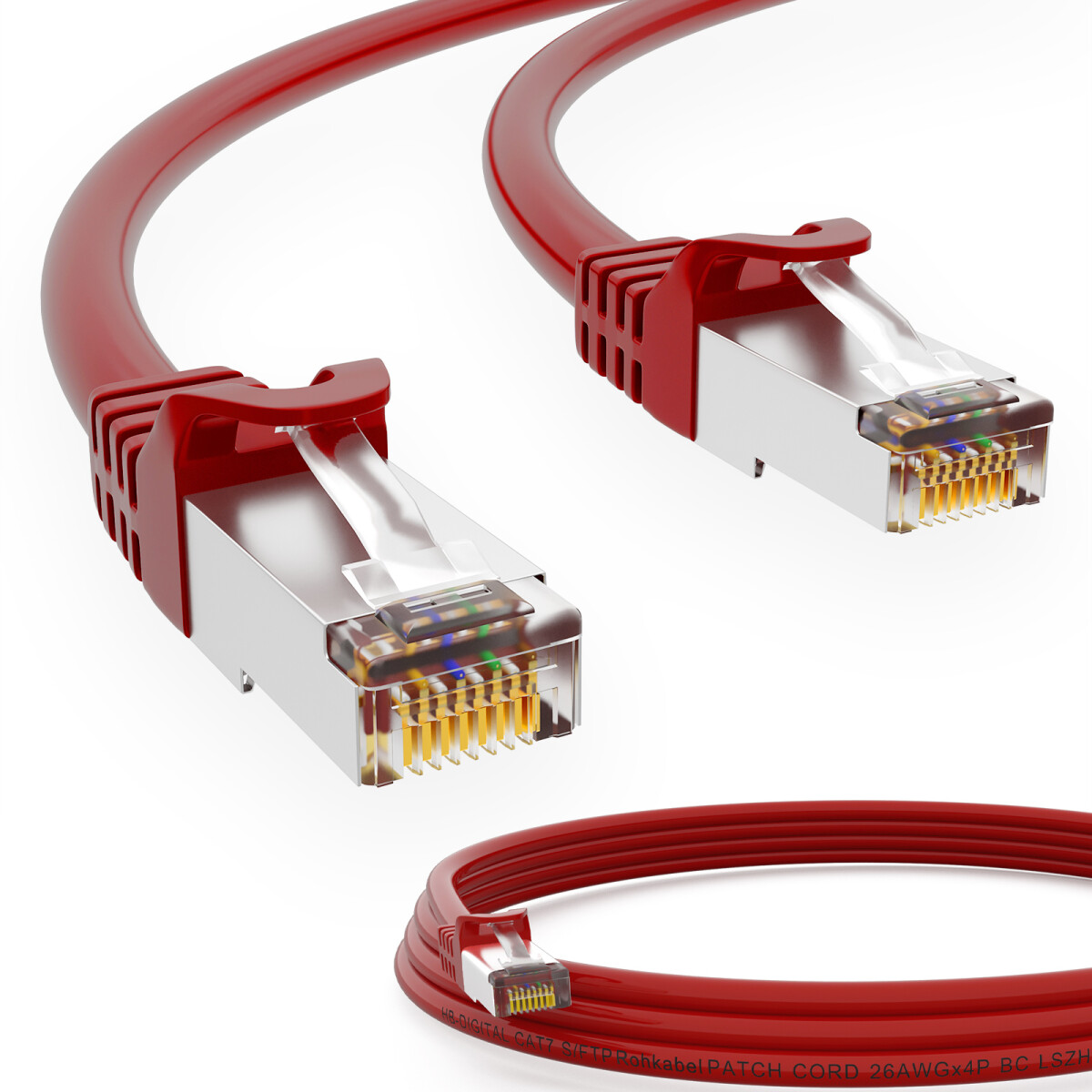 CAT7 600Mhz 10 Gigabit F/FTP Shielded RJ45 Network Ethernet Cable 20m Black