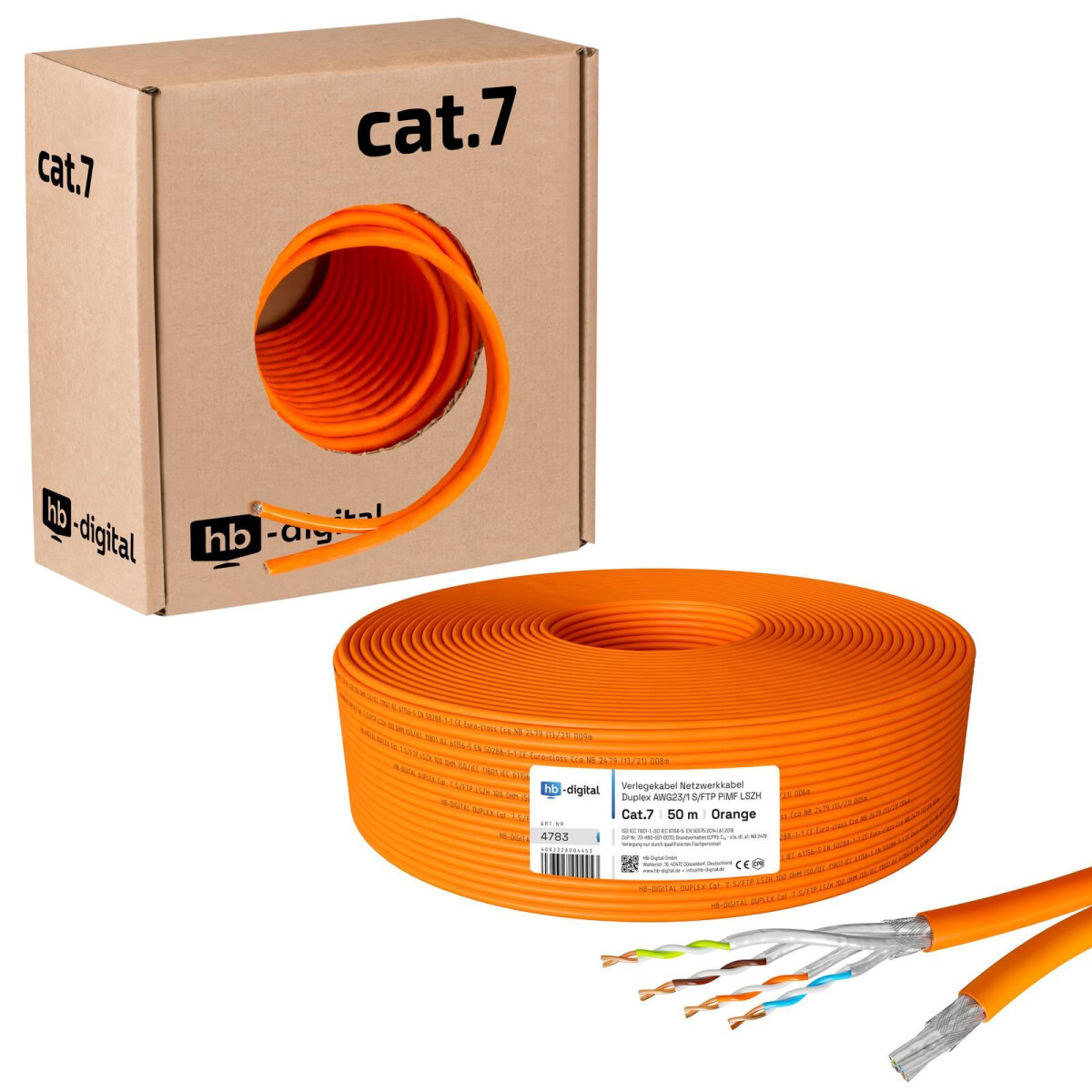 Cat7 Cat6a Netzwerkstecker RJ45 werkzeuglos AWG23 Stecker Ethernet LAN Cat.7  LAN