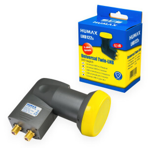 LNB Twin 122 for 2 participants with gold-plated...