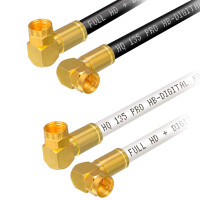 1m-50m satellite connection cable CCS 135 HQ with gold-plated angled compression plugs