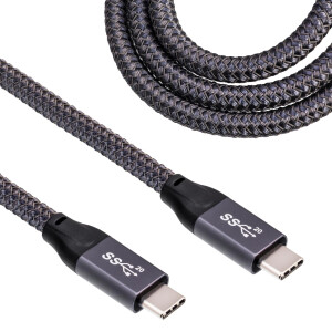 0,5 m USB 3.2 Kabel USB C Kabel Gen 2x2 USB C Stecker auf...