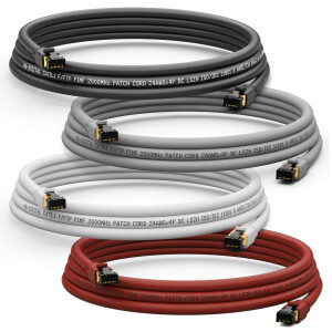 Câble rj45 cat 8 cable ethernet rj45 CAT 8.1 F/FTP LSZH